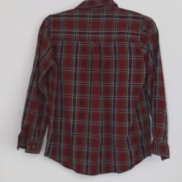 Cabin Creek Embroidered Red Botton Down Shirt Ps - Picture 2 of 7